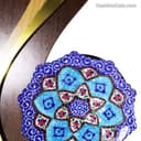 تندیس بشقاب میناکاری طرح معلم کد LT-52