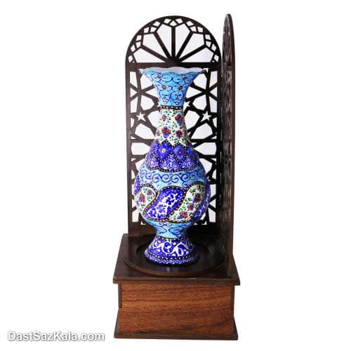 تندیس گلدان میناکاری طرح معراج کد LT-53