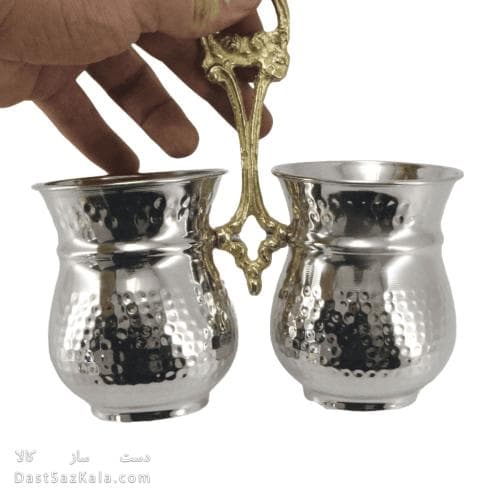 جاقاشقی مسی سفید دسته دار به ارتفاع 10 سانتیمتر کد AH-95