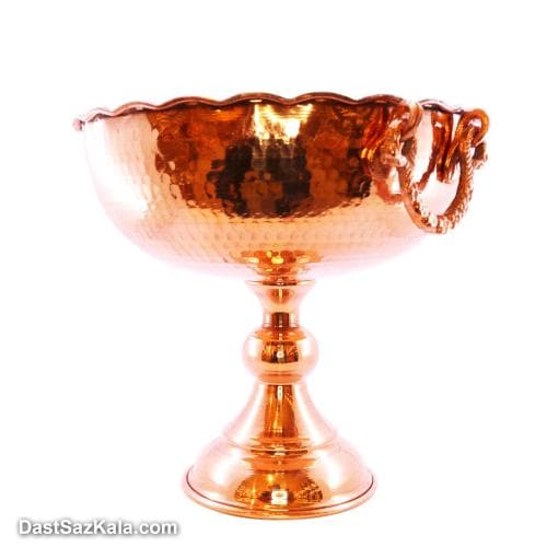 میوه خوری مسی پایه دار زنجان سایز 1 کد SHH-75