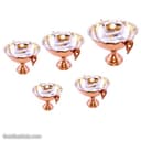 میوه خوری مسی پایه دار زنجان 5 عددی در 5 سایز کد SHH-80