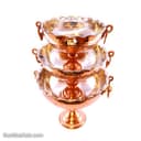 میوه خوری مسی پایه دار زنجان 5 عددی در 5 سایز کد SHH-80