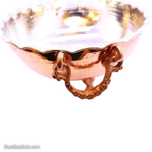 میوه خوری مسی سه پایه زنجان سایز متوسط کد SHH-82