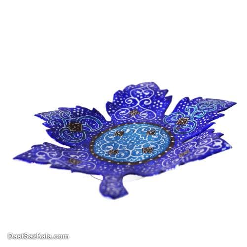 دیوارکوب میناکاری مسی طرح برگ مجموعه 3 عددی کد LT-109