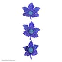 دیوارکوب میناکاری مسی طرح برگ مجموعه 3 عددی کد LT-109