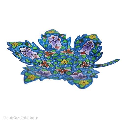 دیوارکوب میناکاری مسی طرح برگ مجموعه 3 عددی کد LT-18