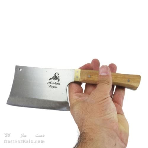 ساطور کوچک زنجان دست سار مهدیون دسته چوبی کد MN-83