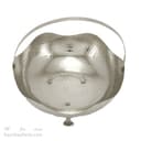 سبد میوه مسی سفید مدل لاله 21 سانتیمتری سایز متوسط کد AH-98