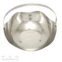 سبد میوه مسی سفید مدل لاله 27 سانتیمتری سایز بزرگ کد AH-97