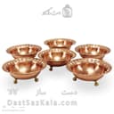 ست هفت سین و بستنی خوری مسی سه پایه فضلی 6 عددی AH-161