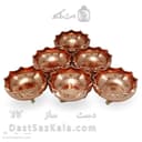 ست هفت سین و بستنی خوری مسی سه پایه 6 عددی AH-163