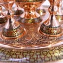 سرویس شربت خوری مسی خاتم کاری شده مجموعه 8 عددی کد MJ-97