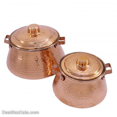 سرویس قابلمه مسی نوزادی مدل تیانچه 2 عددی کد AM-11