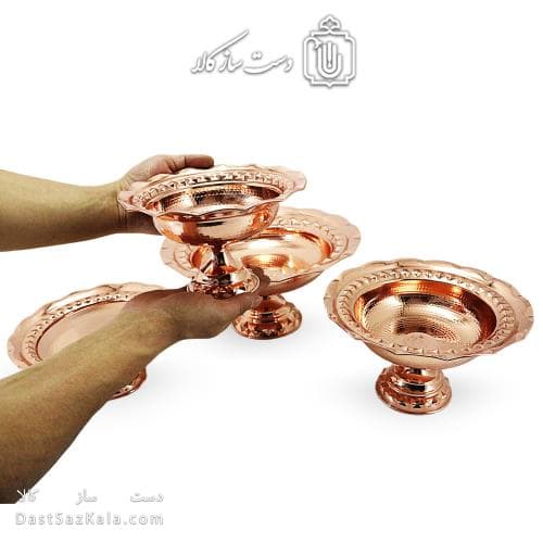 سرویس پذیرایی مسی جدید فضلی نانو شده 4 تیکه AH-119