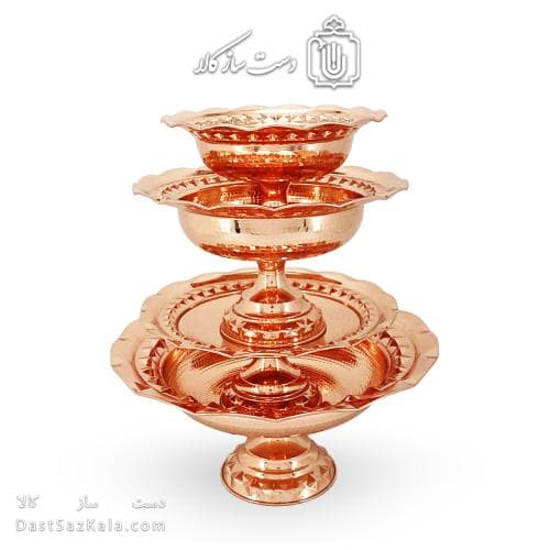 سرویس پذیرایی مسی جدید فضلی نانو شده 4 تیکه AH-119