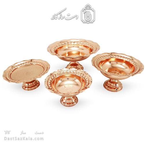 سرویس پذیرایی مسی جدید فضلی نانو شده 4 تیکه AH-119