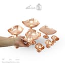 سرویس پذیرایی مسی جدید پایه دار نانو شده 10 پارچه AH-109