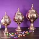 سرویس پذیرایی مسی درب دار زنجان مدل گنبدی کد PA-21