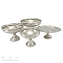 سرویس پذیرایی مسی سفید با روکش کروم مدل لبه چین 4 تایی AH-21