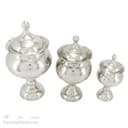 سرویس پذیرایی مسی سفید پایه دار نانو شده 3 تیکه AH-82