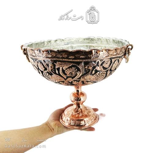 سرویس پذیرایی مسی سیاه قلم زنجان نانو شده در 5 سایز AH-111