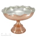 سرویس پذیرایی مسی پایه دار داخل سفید نانو شده 5 تیکه AH-100