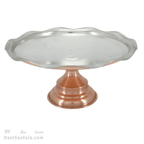 سرویس پذیرایی مسی پایه دار داخل سفید نانو شده 5 تیکه AH-100