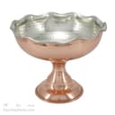 سرویس پذیرایی مسی پایه دار داخل سفید نانو شده 5 تیکه AH-100