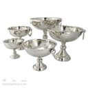 سرویس پذیرایی مسی پایه دار سفید مدل گوشواره دار 5 سایز AH-23