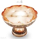 سرویس پذیرایی مسی گل رز قلم کاری شده 4 تیکه کد PA-67