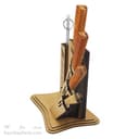 سرویس چاقو آشپزخانه زنجان 5 تیکه با پایه چوبی MN-25