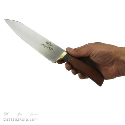 سرویس چاقو آشپزخانه زنجان 6 پارچه با پایه چوبی MN-38