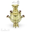 سماور برنجی زغالی طرح هخامنشی 6 لیتری کد AH-146