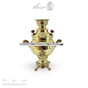 سماور زغالی برنجی مدل آینه ای 3 لیتری کد AH-147