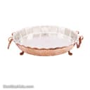 سینی مسی پایه دار زنجان سایز 2 دسته دار کد PA-41