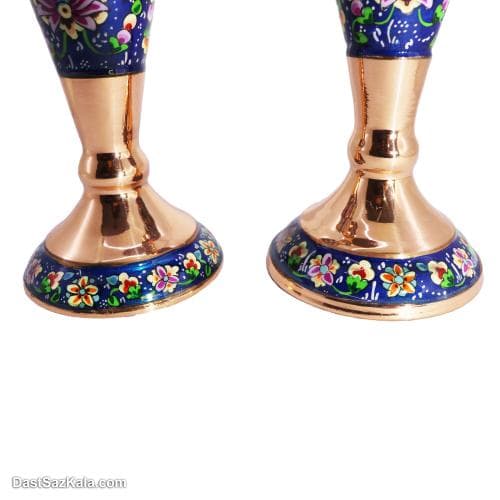 شمعدانی مسی مدل پرداز 22 سانتی 2 عددی کد MJ-32