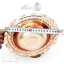 شکلات خوری مسی جدید پایه دار فضلی قطر 20 سانتیمتری کد AH-123