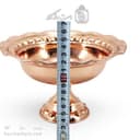 شکلات خوری مسی جدید پایه دار فضلی قطر 20 سانتیمتری کد AH-123