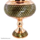 شکلات خوری مسی خاتم کاری شده پایه دار 30 سانتی کد MJ-64