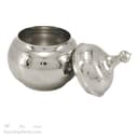 شکلات خوری مسی سفید درب دار 18 سانتیمتری کد AH-88