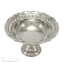 شکلات خوری مسی سفید زنجان قطر 20 سانتیمتری پایه دار کد AH-74