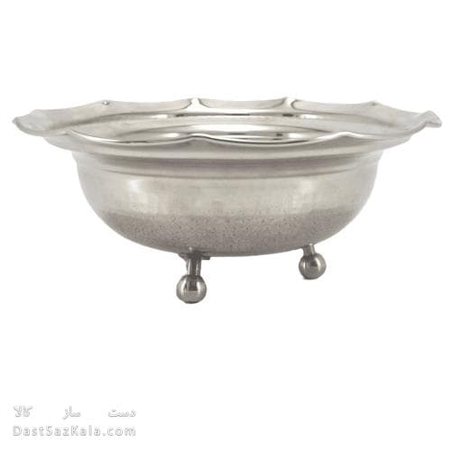 شکلات خوری مسی سفید سه پایه کوتاه جدید 20 سانتیمتری کد AH-94