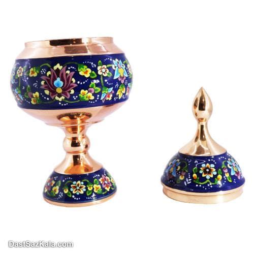 شکلات خوری مسی مدل پرداز پایه دار نانو شده کد MJ-15