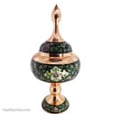 شکلات خوری مسی پایه دار بزرگ مدل پرداز کد MJ-19