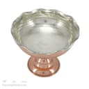 شکلات خوری مسی پایه دار زنجان قطر 16 سانتیمتری کد AH-105