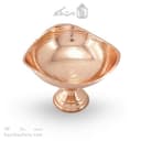 شکلات خوری مسی پایه دار زنجان مدل سه گوش 19سانتی کد AH-24