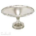 شکلات خوری مسی پایه دار سفید مدل دیبا 22 سانتیمتری کد AH-40