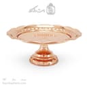 شیرینی خوری مسی جدید پایه دار فضلی قطر 25 سانتیمتری کدAH-121