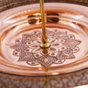 شیرینی خوری مسی خاتم کاری دو طبقه کد MJ-76