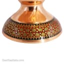 شیرینی خوری مسی خاتم کاری دو طبقه کد MJ-76